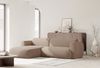 Selsey 'Emia' Ecksofa mit pflegeleichtem Chenillebezug und Schlaffunktion, Beige, links Bild 3