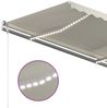 vidaXL Automatische Markise mit LED & Windsensor 450x300 cm Creme 3068932 Bild 5
