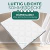 KNERST Microfaserbettdecke Sommerdecke & Ganzjahresdecke 135x200, 155x220, uvm, Füllung: Klimafaser-Polyesterfüllung, Bezug: Polyester, Allergikerfreundlich, atmungsaktiv, temperaturausgleichend Bild 2