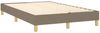 vidaXL Polsterbett, Stoff, 25,0 cm, Taupe, 120x200 cm, Natur Bild 4