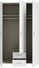 Drehtürenschrank >ECONOBOX< in Weiss - 119,4x190,5x54,4cm (BxHxT) Bild 4