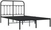 vidaXL Bettgestell mit Kopfteil Metall Schwarz 120x190 cm 352575 Bild 3