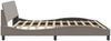 vidaXL Bettgestell "Dover" Dunkelbraun 200x200 cm Stoff 373248 Bild 5