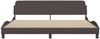 vidaXL Bettgestell "Dover" Dunkelbraun 200x200 cm Stoff 373248 Bild 4