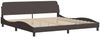 vidaXL Bettgestell "Dover" Dunkelbraun 200x200 cm Stoff 373248 Bild 3