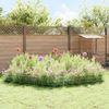 vidaXL Gartenzaun mit Pfählen 12 pcs 95 x 30 cm Mesh Verzinkter Stahl 42042961 Bild 4