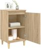 vidaXL Nachttische 2 Stk. Sonoma-Eiche 40x35x70 cm Holzwerkstoff 819635 Bild 4