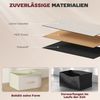 Kommode Mit 8 Stoffschubladen & Seitentaschen - Aufbewahrungsschrank Sideboard Mit Stahlrahmen Und Kippsicherung Bild 5