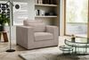 Sessel 1 Sitzer B/H/T: 120 x 92 x 112 cm in beige-braun Bild 4