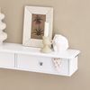 SoBuy FRG43-W Wandregal mit schublade, MDF, Lackiert, Weiß, 64 x 10 x 15 cm Bild 5