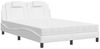vidaXL Bett "Viana" mit Matratze Weiß 120x200 cm Kunstleder 3208783 Bild 2