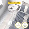 Träumschön Bettwäsche Premium Set aus Baumwolle 135x200 oder 155x220 cm, Karo beige o. blau, Baumwolle, 2 teilig, mit Reißverschluss, luftig und leichte Sommerbettwäsche Bild 4