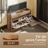 SoBuy Schuhschrank FSR137-L, Schuhkipper Schuhablage Schuhregal Schuhkommode Schuhbank 3 Klappen, Schuhschrank schmal, perfekt für schmale Flure, für 18 Paar Bild 4