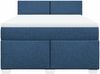 vidaXL Boxspringbett mit Matratze Blau 140x200 cm Stoff 3285910 Bild 4