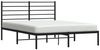 vidaXL Bettgestell mit Kopfteil Metall Schwarz 135x190 cm 352318 Bild 5