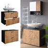 Vicco 'Irma' Waschbeckenunterschrank, Holz, Natur / Anthrazit, 59 x 41 x 80 cm Bild 2