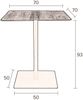 Bartisch BRAZA SQUARE BLACK von DUTCHBONE Platte recycelte Eiche Bild 3