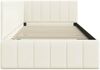 vidaXL Eckbettgestell mit Kopfteil Creme 100 cm x 200 cm Samt 42016324 Bild 5