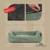 ROHRSCHNEIDER Hundebett - Cord, Hundekorb, Tierbett, Wendekissen, Bezug waschbar, rutschfest Salbeigrün 15x55x42cm Bild 2