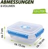 Frischhaltedosen für Lebensmittel ( 0,9 L ) - 2er Pack "Blau" - Vorratsdose luftdicht, Aufbewahrungsbox Meal Prep Box, Lunchbox, BPA Frei Bild 3