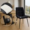 Esszimmerstuhl Tilde 1 Esszimmerstuhl schwarz Samt Bild 4