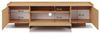 Beautysofa TV-Schrank JUNI 197 cm Japandi TV-Board mit 3 Türen (Push-to-Open, Offenes Fach, Sideboard Modern für Wohnzimmer) Eiche Cremona & Baltic Storm Bild 4