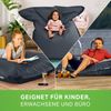 Green Bean® Outdoor Sitzsack, waschbar & wetterfest, Polyester-PVC-Stoff, Stahlgrau, 140x180 cm, 380 Liter Bild 3