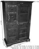 Vitrine Akazie 95x45x147 honig lackiert OXFORD #0417 Bild 5