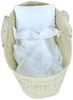 Babydecke BabyLux Musselin Decke 75x100cm +Kissen für Kinderwagen Wiege Babybett, BabyLux, KM6 - Weiß Bild 2