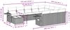 vidaXL 11-tlg. Garten-Sofagarnitur mit Kissen Braun Poly Rattan 3253070 Bild 3