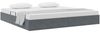 vidaXL Ottoman Bettgestell mit Speicher Dunkelgrau 200 x 200 cm Samt 3442905 Bild 3