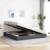 vidaXL Ottoman Bettgestell mit Speicher Dunkelgrau 200 x 200 cm Samt 3442905 Bild 4