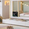 Etagenbett mit 2 Liegeflächen, Schubladen und Rausfallschutz, 90x200cm, Kinderbett, Treppe mit Stauraum, Kiefer Bild 3