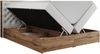 Boxspringbett mit Multipocket-Matratze und Zwei Bettkästen, Doppelbett mit Stauraum - ALBERO 3 - 160 x 200 cm - Weiß Kunstleder - H4 Bild 5