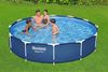 Bestway Steel Pro Pool #14483 | Ø 366 x 84 cm | 7.480 Liter | Komplett-Set mit Filterpumpe, Filterkartusche, Abdeckplane, Poolthermometer & Einhängeskimmer Bild 4
