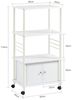 SoBuy FRG12-W Küchenwagen, MDF, Lackiert, Weiß, 60 x 114 x 40 cm Bild 3
