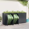 vidaXL Wagenmüllbehälter für 4 Behälter Anthrazit 3394745 Bild 4