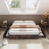 Flieks Metallbett, Kinderbett Doppelbett 140x200cm ohne Kopfteil mit 4 Schubladen Bild 5