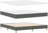 vidaXL Boxspringbett mit Matratze Dunkelgrau 200 x 180 cm Stoff 3341245 Bild 3