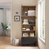 Flurschrank-Kombination 180x65x38 cm mit Sitzbank und Schuhschrank Bild 2