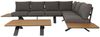 Aluminium Garten-Garnitur HWC-M62, Sitzgruppe Garten-/Lounge-Set Sofa, Holzoptik ~ Gestell anthrazit, Polster dunkelgrau Bild 5