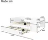 Jugendbett mit Ausziehbett, Schreibtisch, Regal und Lattenrost, 140x200 cm, Doppelbett, Holzbett Bild 5