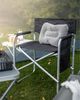 Campingstuhl Studio Klappstuhl mit Seitentisch und Seitentasche Stahlgestell Faltstuhl Regiestuhl zusammenklappbar 57 x 79 x 47 cm für Camping Garten Terrasse Balkon Festival Bild 3