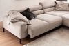 KAWOLA Sofa DELIA Ecksofa Cord taupe mit motorischem Sitzvorzug Recamiere rechts 74 x 219 x 276 cm Bild 2