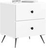 vidaXL Nachttisch 2 pcs Hochglanz Weiß 43 x 34,5 x 47,5 cm 895454 Bild 2