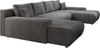 Ecksofa Credo, Couch U-Form, Sofa mit Schlaffunktion und Bettkasten, 348 x 81 x 185 cm, Dunkelgrau Bild 2