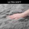 my home Hochflor-Teppich Valeria Fellteppich kuschelig, fellförmig, Höhe: 60 mm, Kunstfell, Fellform, weiche Teppiche, Schlafzimmer, Wohnzimmer Bild 2