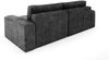 Ecksofa mit Schlaffunktion NATALIA in Stoff Tilia Schwarz Ottomane Rechts Bild 3