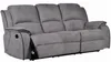 Vente-unique - HERNANI Sofa and armchair set StoffStoff Grau - B 96 cm x H 99 cm x L 210 cm100 cm Bild 5