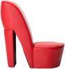 vidaXL Stuhl in Stöckelschuh-Form Rot Kunstleder 248646 Bild 3